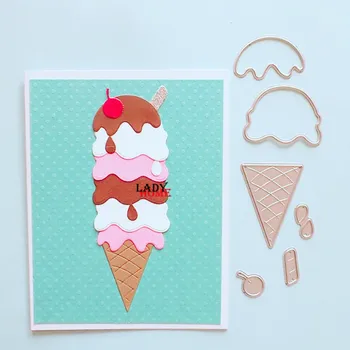 

Baby Love Ice Cream Craft Metal Cutting Dies Mold Punch Stencil for DIY Scrapbooking Paper Album Photo Cards Making Dies Cut