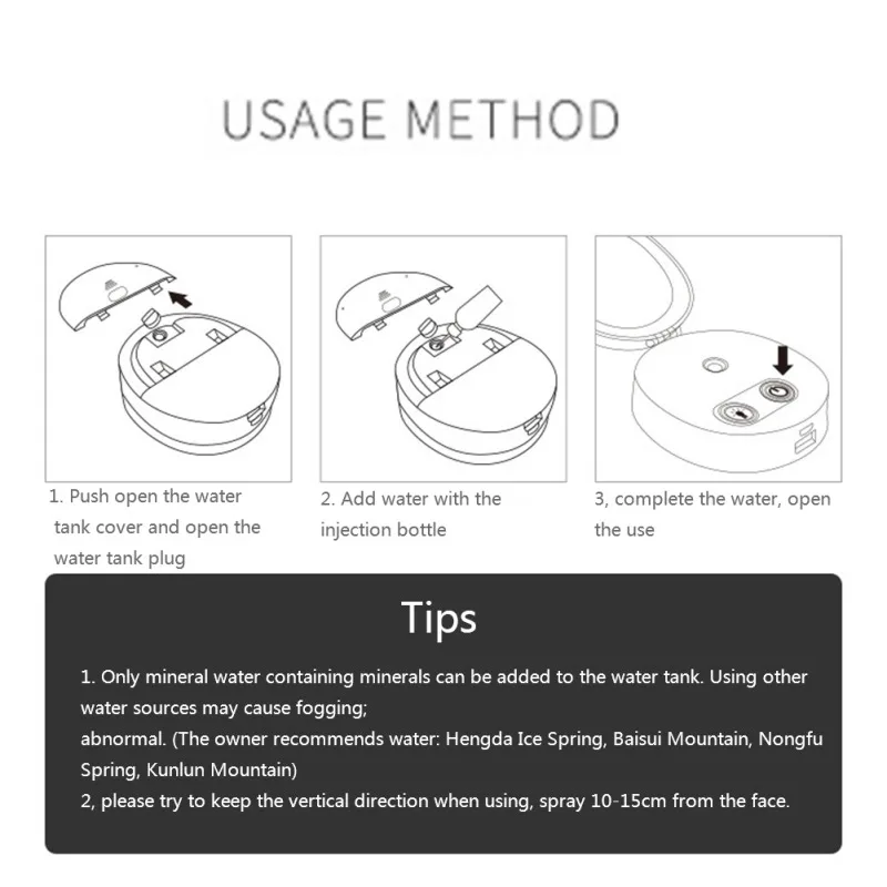 USB Nano Mist Spray With Led Makeup Mirror Moisturizing Skin Portable Handheld Face Steamer Mini Cosmetic Mirror Face maquiagem