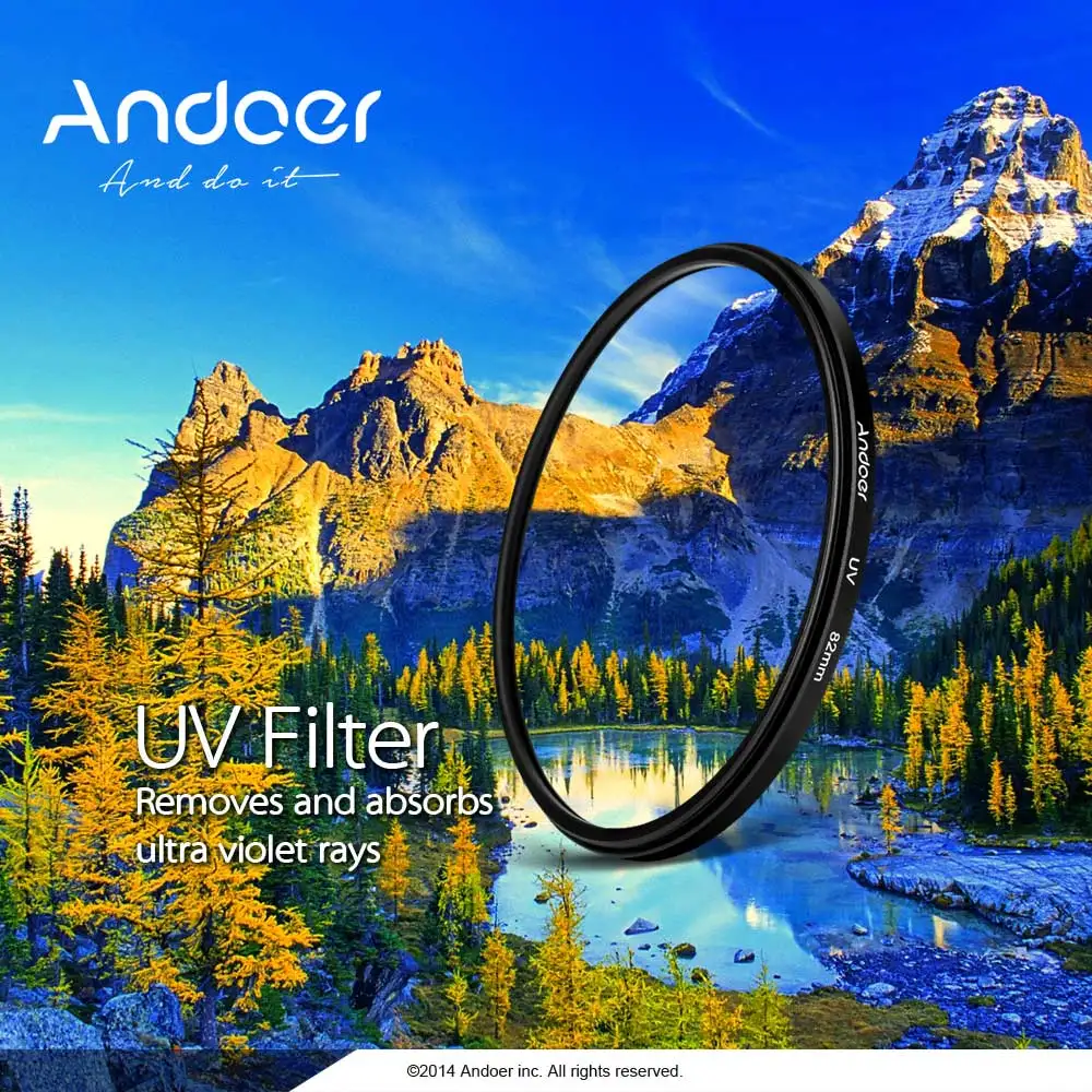 

Andoer 55mm UV Ultra-Violet Lens Filter for Canon Nikon DSLR Camera Lens 55mm UV Lens Filter Protector