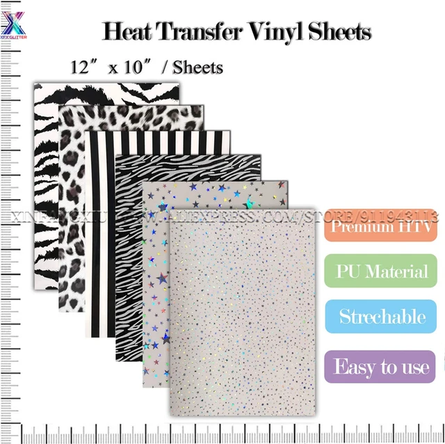 Glitter Heat Transfer Vinyl Iron-On Vinyl 10 x 1 yards  ROLL SHEET