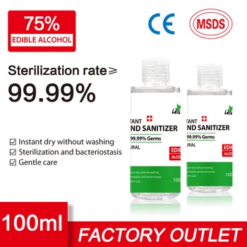 

100ml Portable Instant Hand Sanitizer Disinfection Gel Effectively Kill 99.99% Germs Hand Antiseptic Gentle Non-sticky Hand Soap