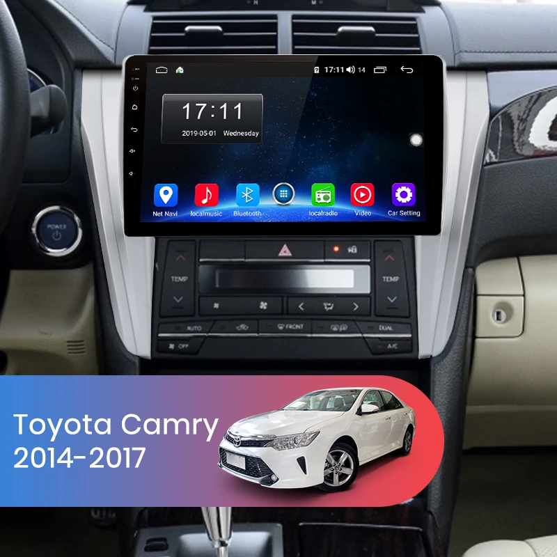 Junsun V1 2G+ 32G Android 9,0 DSP для Toyota Camry 8 50 55- автомобильный Радио мультимедийный видео плеер gps RDS 2 din dvd
