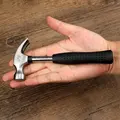 Магнитный молоток с круглой пластиковой ручкой для деревообработки и электронного инструмента, мини молоток резиновый молоток - фото