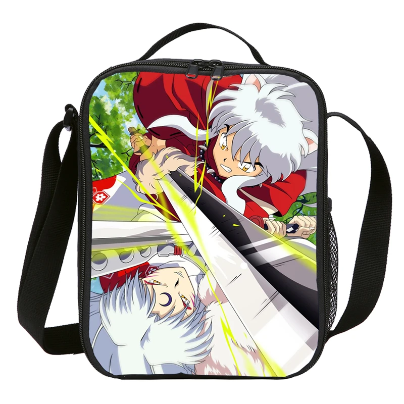Аниме Inuyasha печать Изолированная коробка-холодильник термоеда свежая сумка для обеда маленькие дети еда лед теплый держать сумка через плечо Bolsa Termica