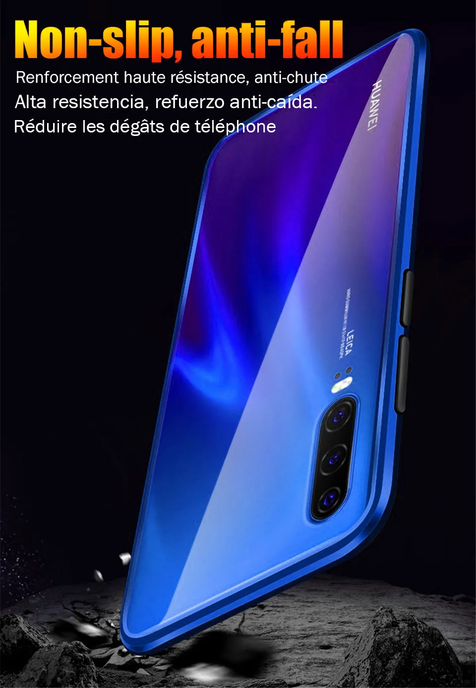 Чехол для huawei mate 20 Pro 10 P20 Lite противоударный чехол на P Smart P30 Lite закаленное стекло Магнитная Адсорбция Задняя Крышка P