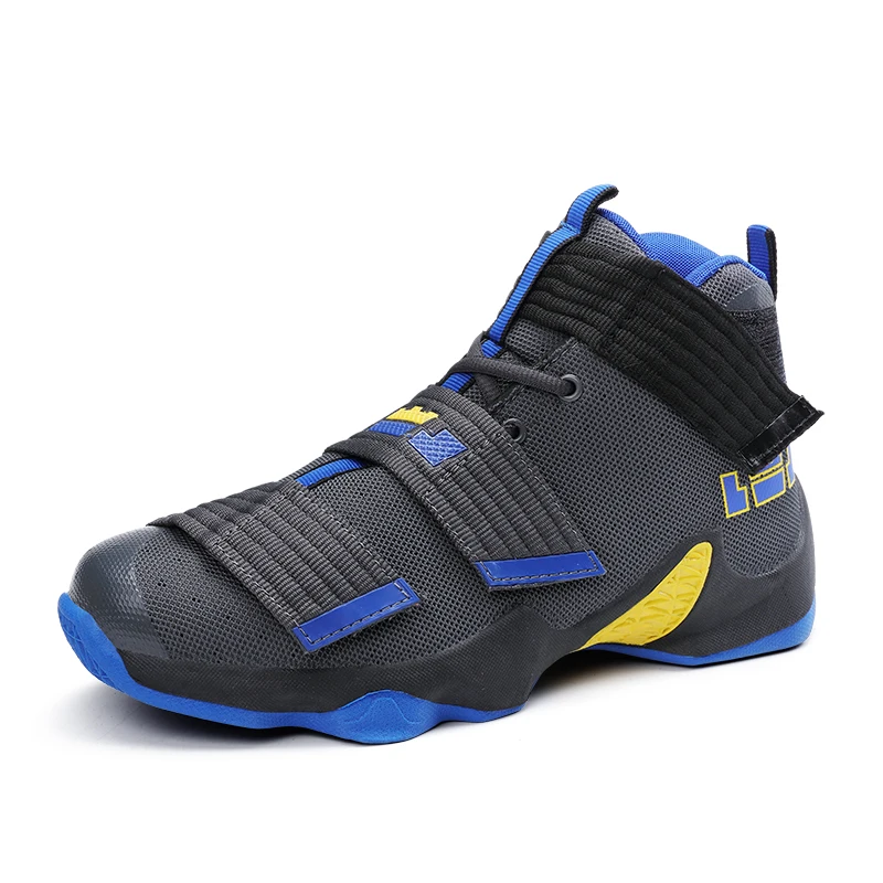 Новая мужская баскетбольная обувь; zapatillas hombre Deportiva Lebron; дышащие мужские Ботильоны; баскетбольные кроссовки; спортивная обувь - Цвет: Серый