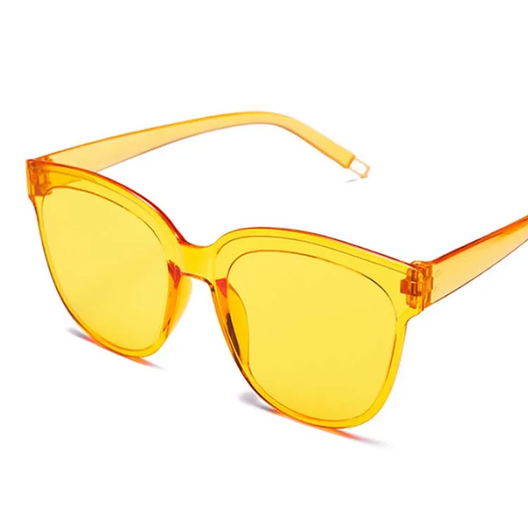 Сексуальные солнцезащитные очки кошачий глаз женские брендовые дизайнерские зеркальные розовые черные треугольные Солнцезащитные очки женские Оттенки для дам UV400 - Цвет линз: Dark Yellow