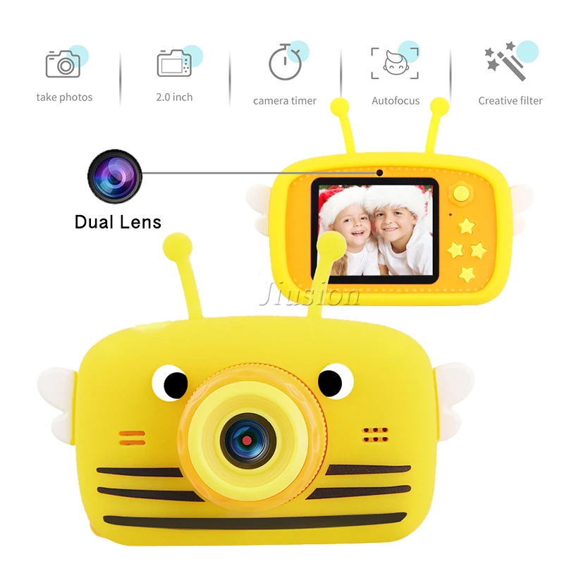 Dual Lens Cute Kids Mini Camera 1080P Children Digital Video Photo Vlog Camara Fotos Baby Kinder Child Education Toys Best Gift |