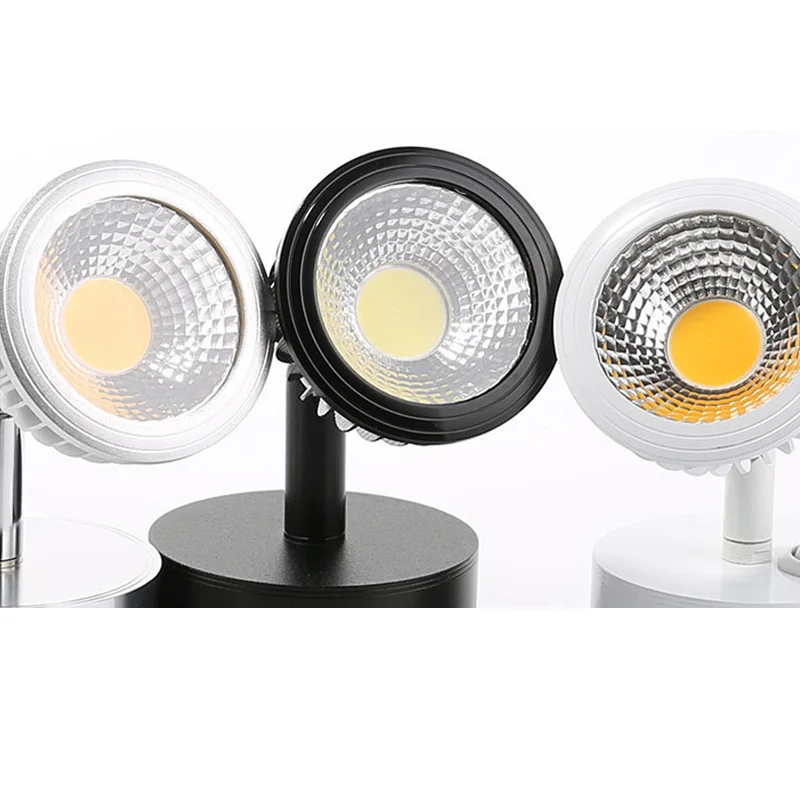 Wall Lamp 5W 7W Home Hotel Loft Bedside Reading Book Black Silver Light Flexiable ON/OFF Switch 90-260V Spot LED Bulb 5