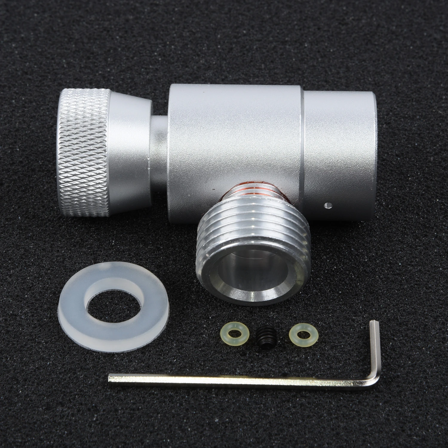 Metall CO2 Zylinder Nachfüllung Adapter W21.8-14 Innengewinde TR21-4,Silber Metall CO2 Zylinder Nachfüllung Adapter W21.8-14 Innengewinde TR21-4,Silber
