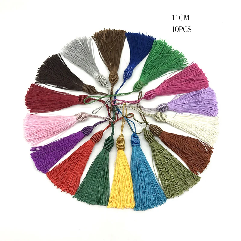 Разноцветные кисточки 10-50 шт наборы DIY аксессуары шелковые кисточки для штор и ткань для украшения дома аксессуары в разноцветном стиле