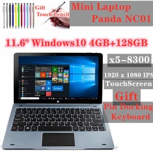 

11.6 Inch NC01 Windows 10 Tablet PC With Pin Docking Keyboard Quad Core 4GB RAM 128GB ROM 1920*1080 IPS OTG HDMI-compatible