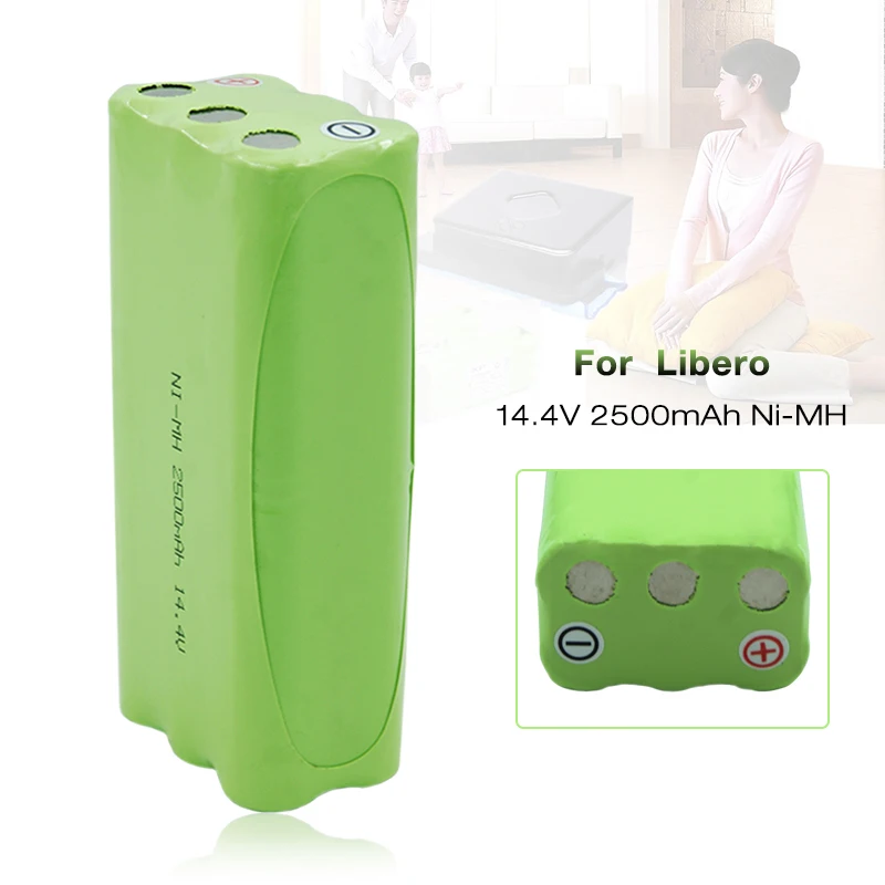 Новые Пылесосы аккумуляторная батарея 14,4 V 2500mAh NIMH Замена батареи для Libero M606 M600 GV450 V bot T270 T271|Перезаряжаемые батареи| | АлиЭкспресс
