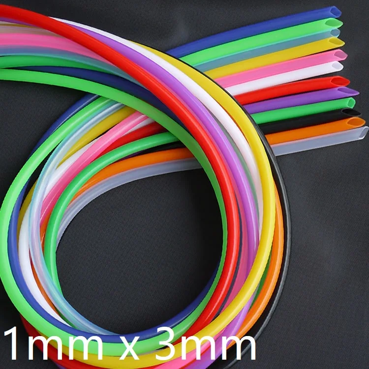 1x3 Silicone Tube ID 1mm x 3mm OD Flexible Rubber Hose Thickness 1.5mm Food Grade Soft Milk Beer Drink Pipe Water Connector |