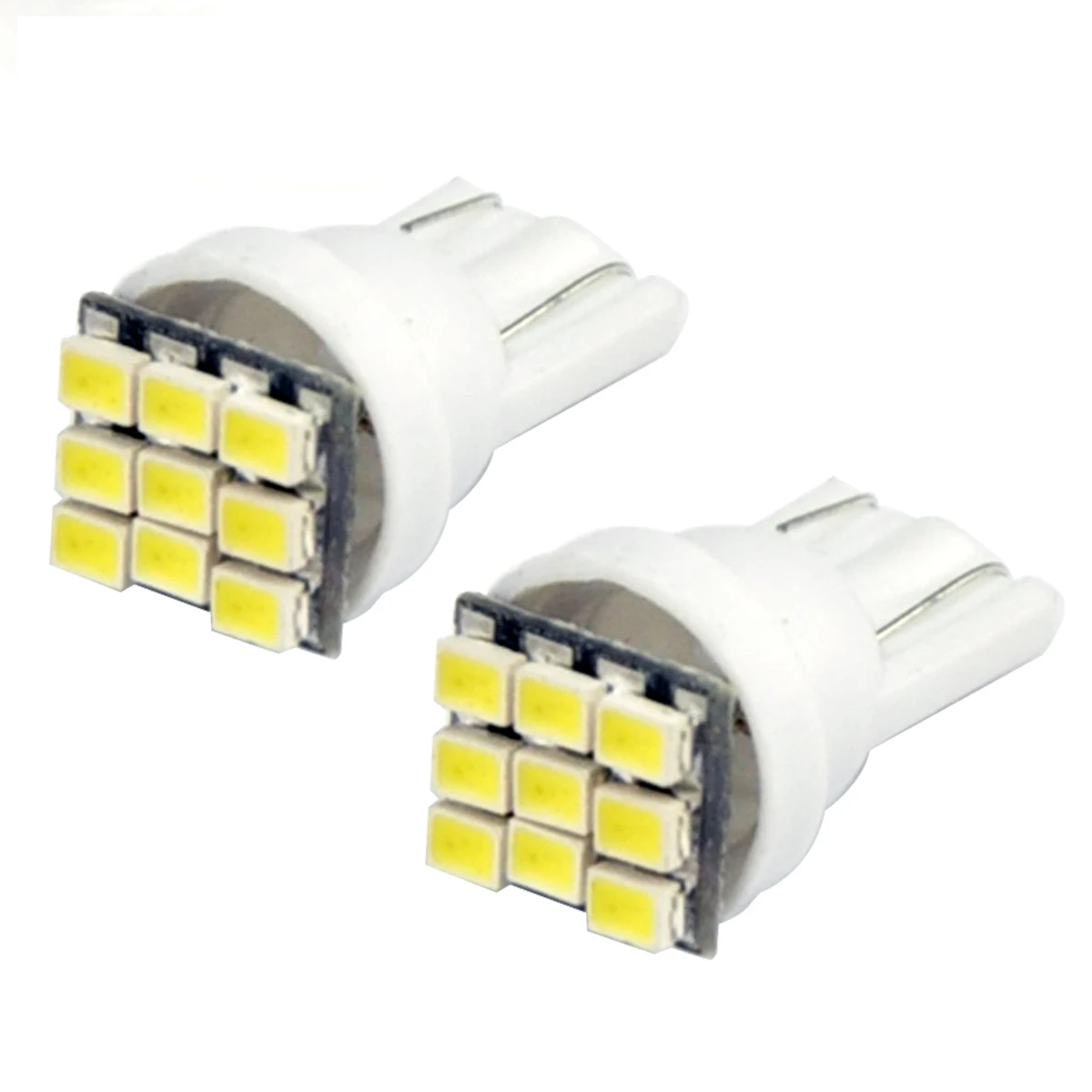 Лампа с клиновидным цоколем T10 9 SMD 1206 LED W5W 194 168 лампа для внутреннего освещения