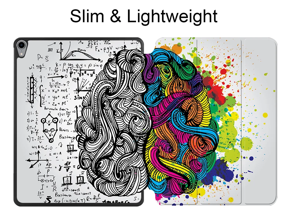 MTT Brain планшет для надписей Чехол для iPad Pro 12,9 '' версия тонкий из искусственной кожи откидной Чехол с подставкой умный чехол с функцией автоматического сна