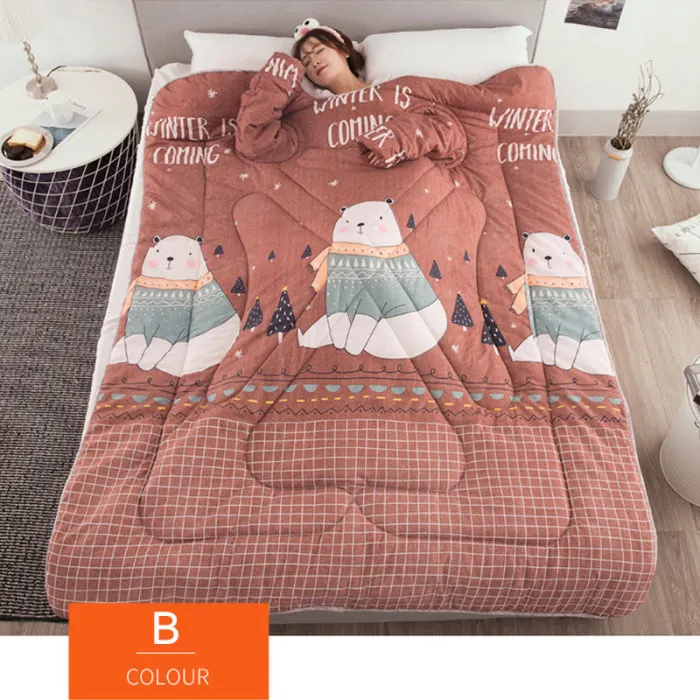 Ленивое одеяло с рукавами, палантин, плащ, сон одеяло, мантия, 150x200 см, JS22