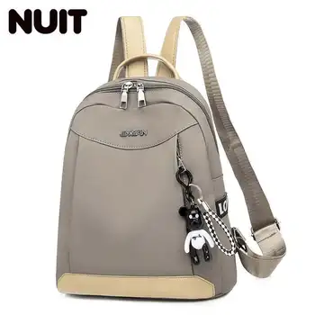 

2019 Both Shoulders Package Woman Oxford Cloth Backpack Woman Bag All-match Tide Leisure Time A Bag Travelling Bag