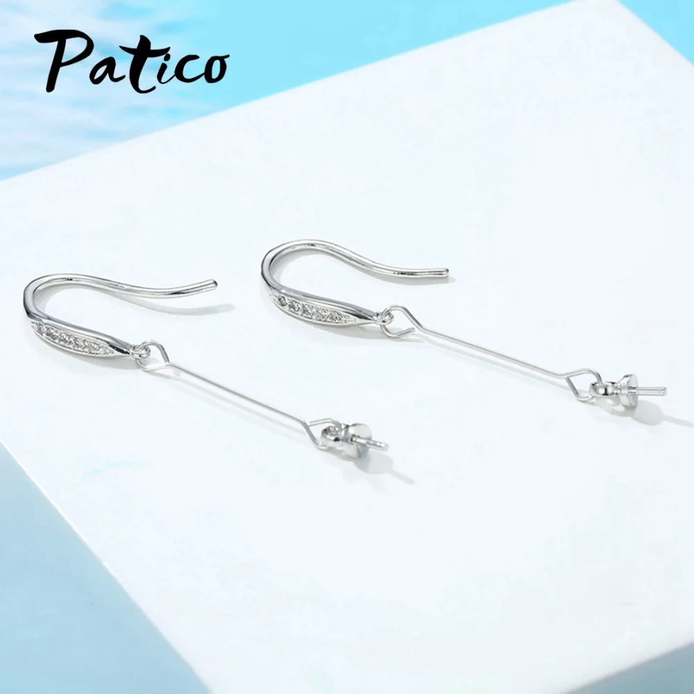 Sterling 925 Silver Ear Hook Pair, Earring Pinch Hook, Gemstone or Crystal Ear  Hook Blank, DIY Earrings