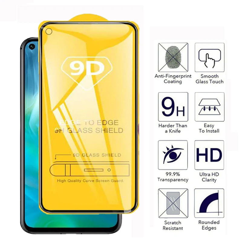 9D Защитное стекло для huawei honor 20 Pro 20S Nova 5T полное клеевое экрана Huawey pro 20s закаленное