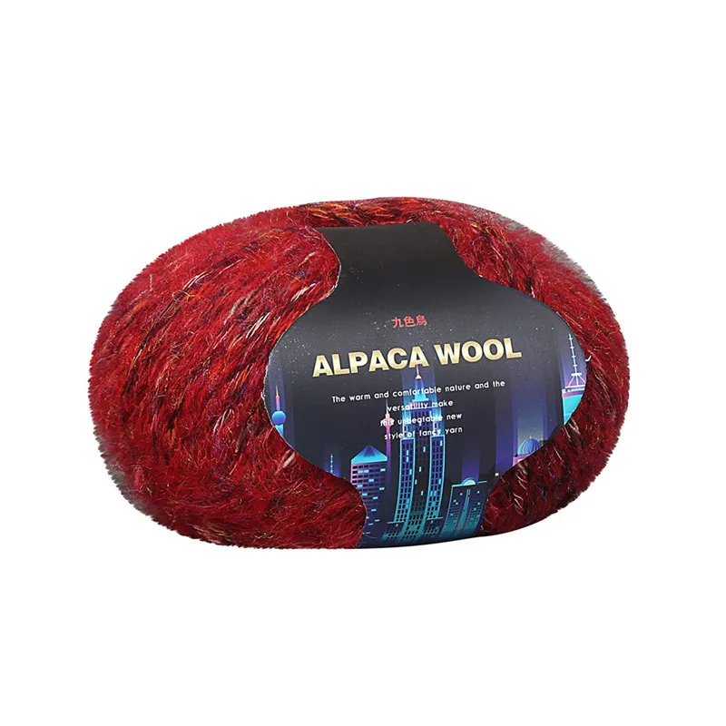 Шерстяное цветное пальто ручной вязки Alpacawool, свитер, шарф из толстой шерсти, ручная вязка, детский шарф из толстой шерсти@ D - Цвет: A