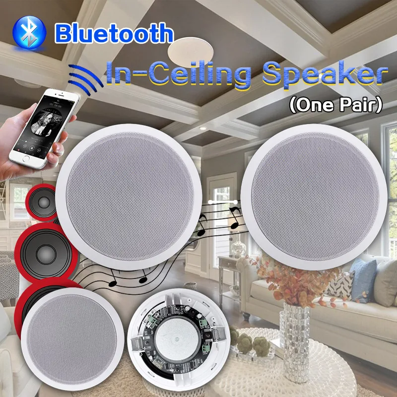 30w Dustproof In Ceiling Speakers 2 Channel Wall Installation 30w Dustproof In Ceiling Speakers 2