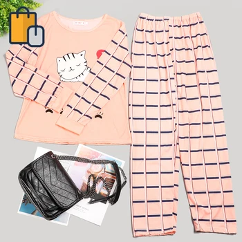 

Women Pajamas Set Girl Sleepwear Pijama Long Women Pyjamas Suit Female Clothing Set 2020 Nightwear