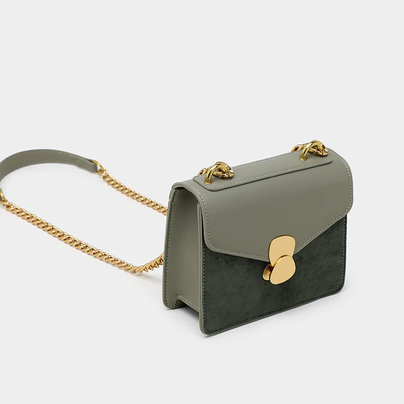 Kopen Mini Lederen Crossbody Tassen Voor Vrouwen 2019 Groene Keten Schouder Tas Dame Reizen Portemonnees en Handtassen Cross Body Bag