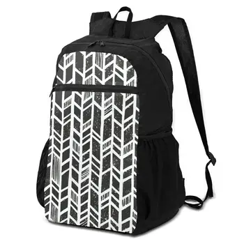 

OLN Tribal Grunge Geometric Rainproof Ultralight Foldable Lightweight Packable Backpack Folding Bag for Women Men Travel Hiking