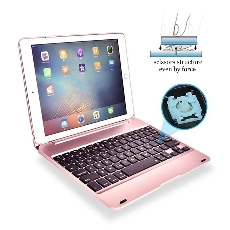 Рождественский подарок Ipad Air2/Pro9.7 ультра-тонкая Bluetooth клавиатура протектор Ноутбук F флип Беспроводная Bluetooth клавиатура