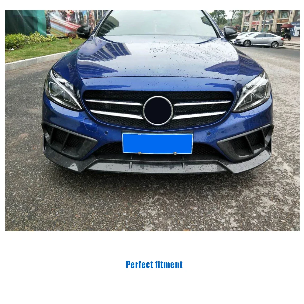 Сетчатый гриль W205 из углеродного волокна/FRP для вентиляционных отверстий Mercedes Benz