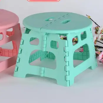 

Plastic Foldable Bench Bathroom Bench Children's Fishing Portable Outdoor Chair Horsestool Fishing Household