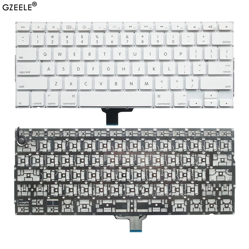 Для Apple MacBook 13 Unibody A1342 клавиатура раскладка США белый 13," 2009 2010 год