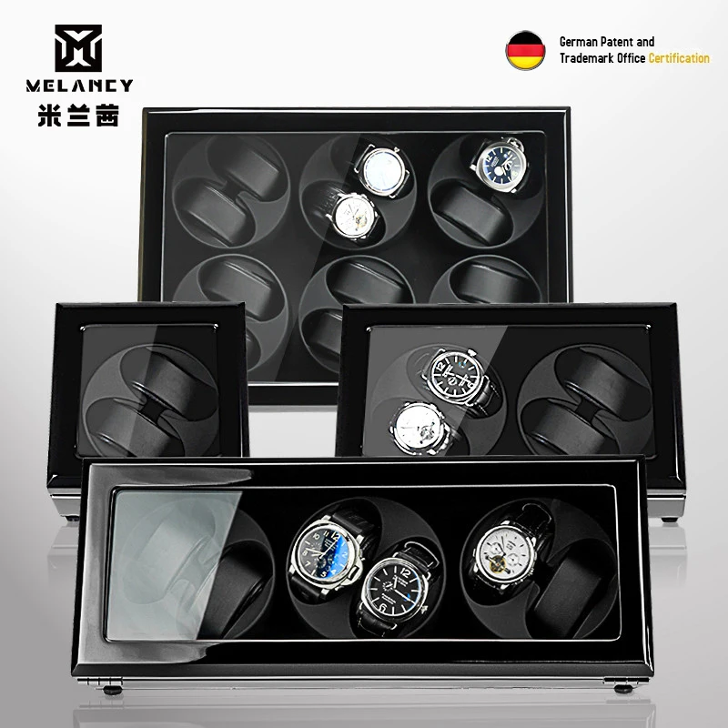 

Automatic Watch Winder with 4 6 8 12 watches Wood Box Quiet Japanese Mabuchi Motor Adjustable Modes Watch Storage Winding Boxes