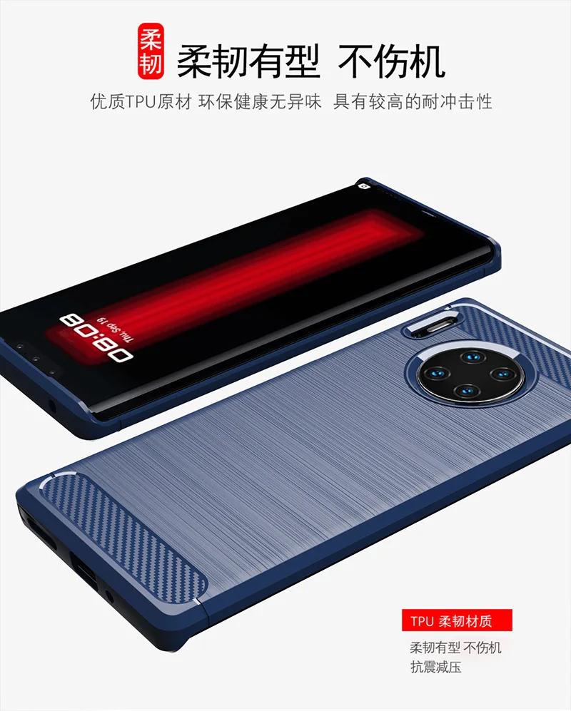 Для huawei mate 30 RS чехол Силиконовый прочный защитный мягкий чехол для mate 30 RS защитный чехол для телефона Fundas Coque