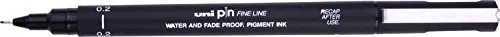 Penna Da Disegno Uniball Pin 0.2Mm-Colore: Nero Di Uni-Ball