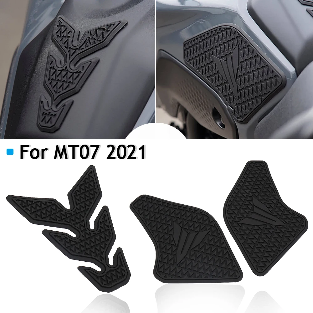 NEW Motorcycle For Yamaha MT07 MT-07 MT 07 Anti-Scratch Side Fuel Tank Pad Fuel Tank Knee Grip Pad Side Waterproof Stickers 2021 grip strength for days sloth funny climbing shower curtain bathroom and shower washable waterproof fabric shower curtain