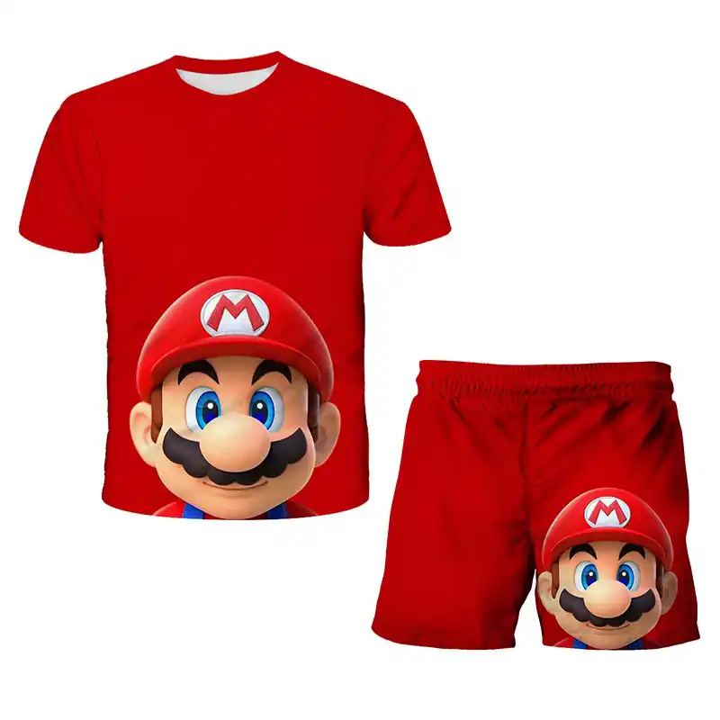 Nouvel Ete Bebe Mario Vetements Ensemble Enfants Mode Garcons Filles Dessin Anime T Shirt Shorts 2 Pieces Ensemble De Tenue Decontracte Enfants Vetements De Sport Aliexpress