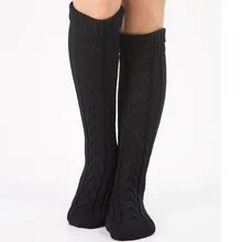 1 пара, Женские Вязаные гольфы с манжетами, гетры, женские рождественские носки для обуви, домашняя одежда