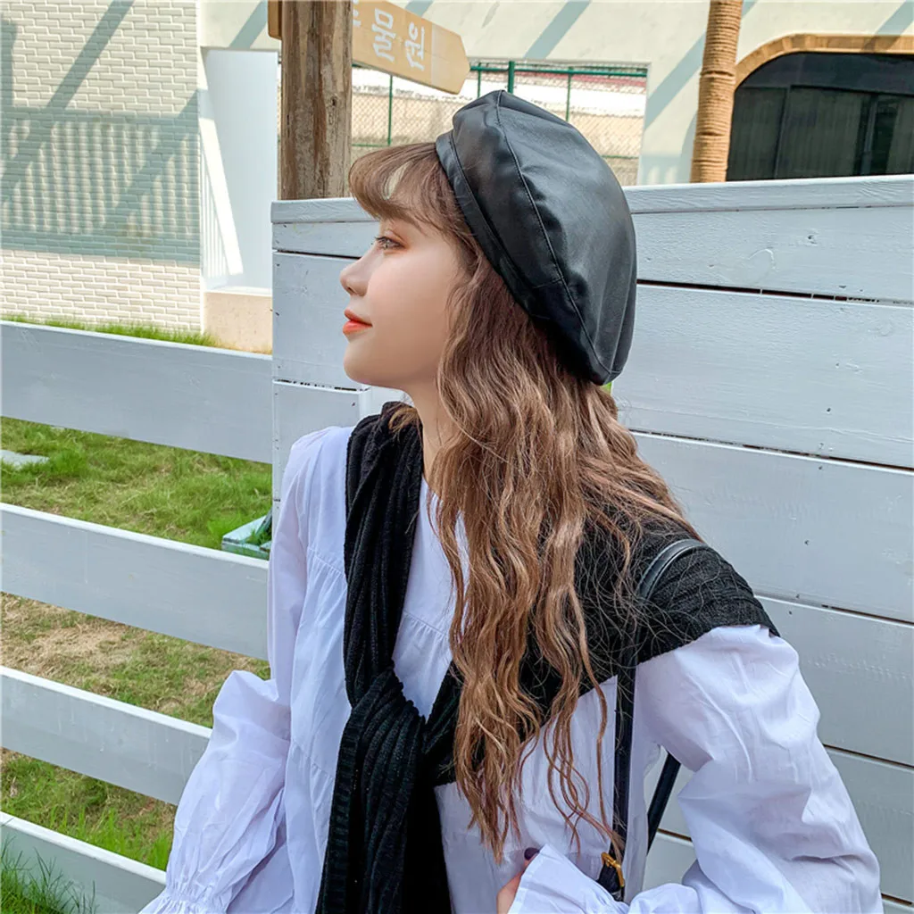 Новинка, женская зимняя шапка, берет, женские головные уборы, защита от снега, непромокаемая, для женщин, девушек, уши, французский артист, Теплая Шапка-бини