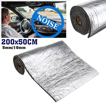 

200cmx50cm 5mm/10mm Upgraded Car Deadening Mat High Quality Car Sound Heat Insulation Universal Cotton Hood Engine Firewall