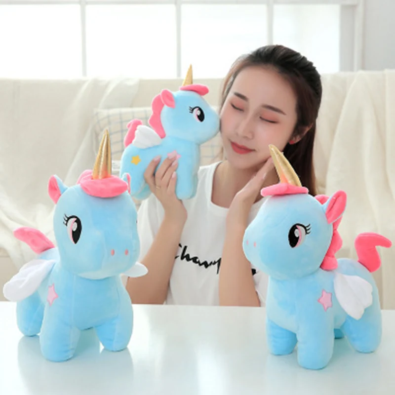 

20cm Soft Unicorn Plush toy Baby Kids Appease Sleeping Pillow Doll Animal Stuffed Plush Toy Birthday Gift christmas present cute