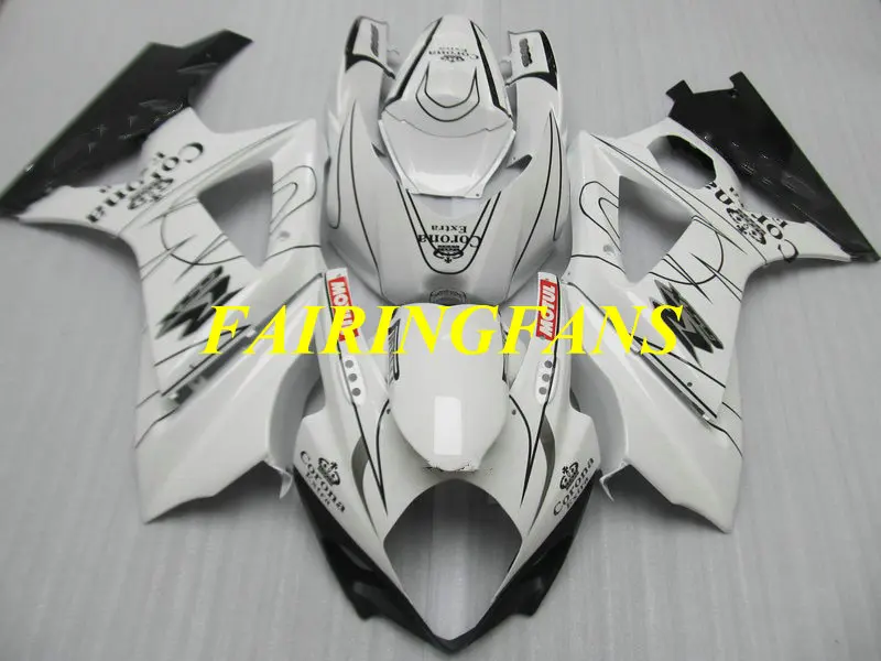 Литьевая форма обтекателя кузова для GSXR1000 07 08 GSX-R GSXR 1000 K7 2007 2008 Белый Черный Обтекатели+ подарки SK36