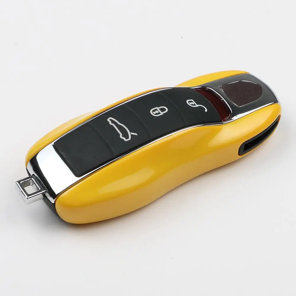 Идеально подходит для ключей автомобиля чехол ABS для Porsche Boxster 986 987 Cayman Panamera Macan Cayenne 911 970 997 981 991 92A автозапчасти - Название цвета: Option 4