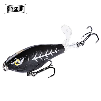 

Kingdom Fishing Lure 90mm 110mm Soft Tail Stickbait Floating Pencil Lure Articifical Hard Bait For Pike Bass Fishing KINGPOP