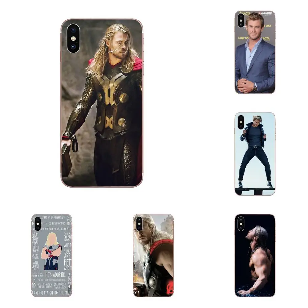 Топ детальный популярный чехол для Apple IPhone X XS Max XR 4 4s 5 5C 5S SE 6 6S 7 8 Plus Avengers Thor Chris
