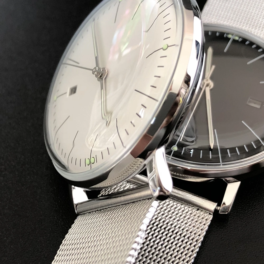 Простые Модные женские кварцевые часы с сетчатым ремешком из нержавеющей стали, водонепроницаемые женские наручные часы 50 м