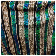 Новинка Ins Горячая 5 мм вышивка блестками вертикальная полоса шаблон фабрик Дизайнер DIY сценическое женское платье Telas Stoffen 180x125 см