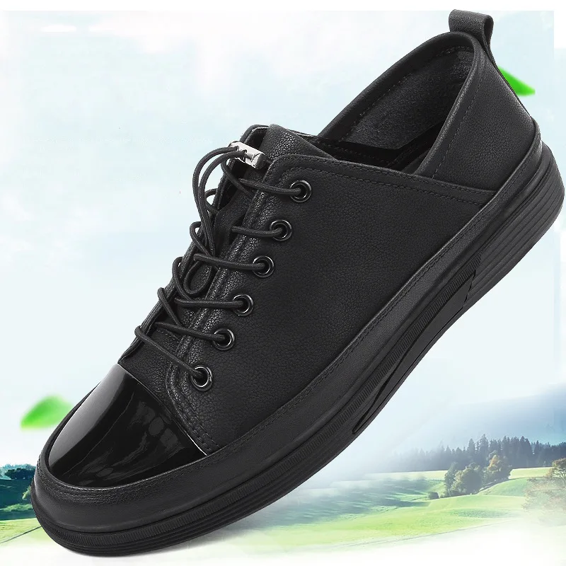 

Shoes Men's Korean-style Fashion Breathable Casual Shoes Versatile Autumn & Winter Youth Leather Shoes 2018 New Style Fashion ME