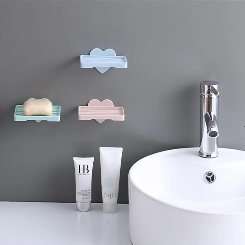 Bathrom пластиковый дренаж для мыла коробка с держателем крепкая присоска мыльница